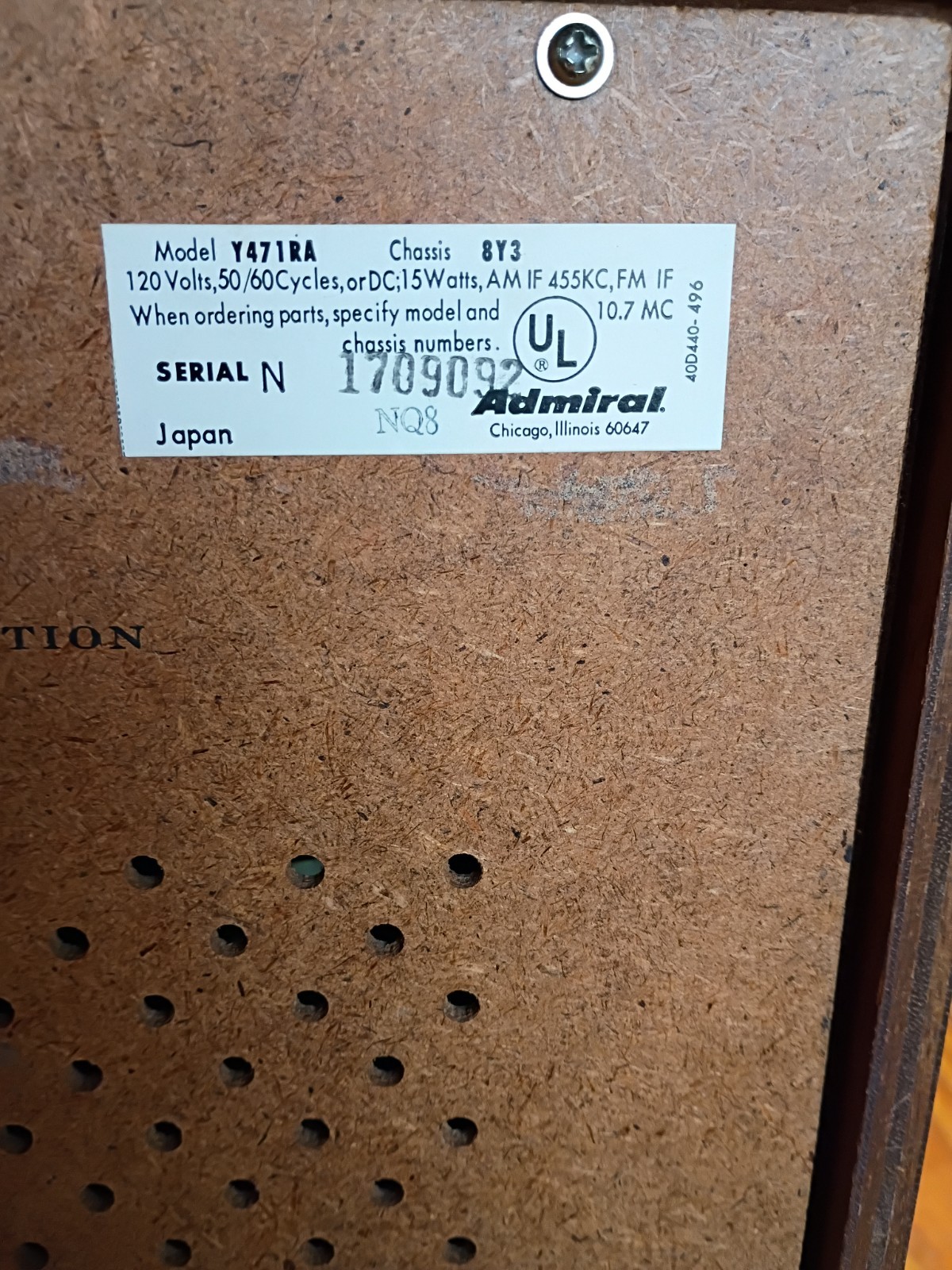 Rare 1966 Admiral Model Y471RA Transistor AM FM Radio - Works Watch Video