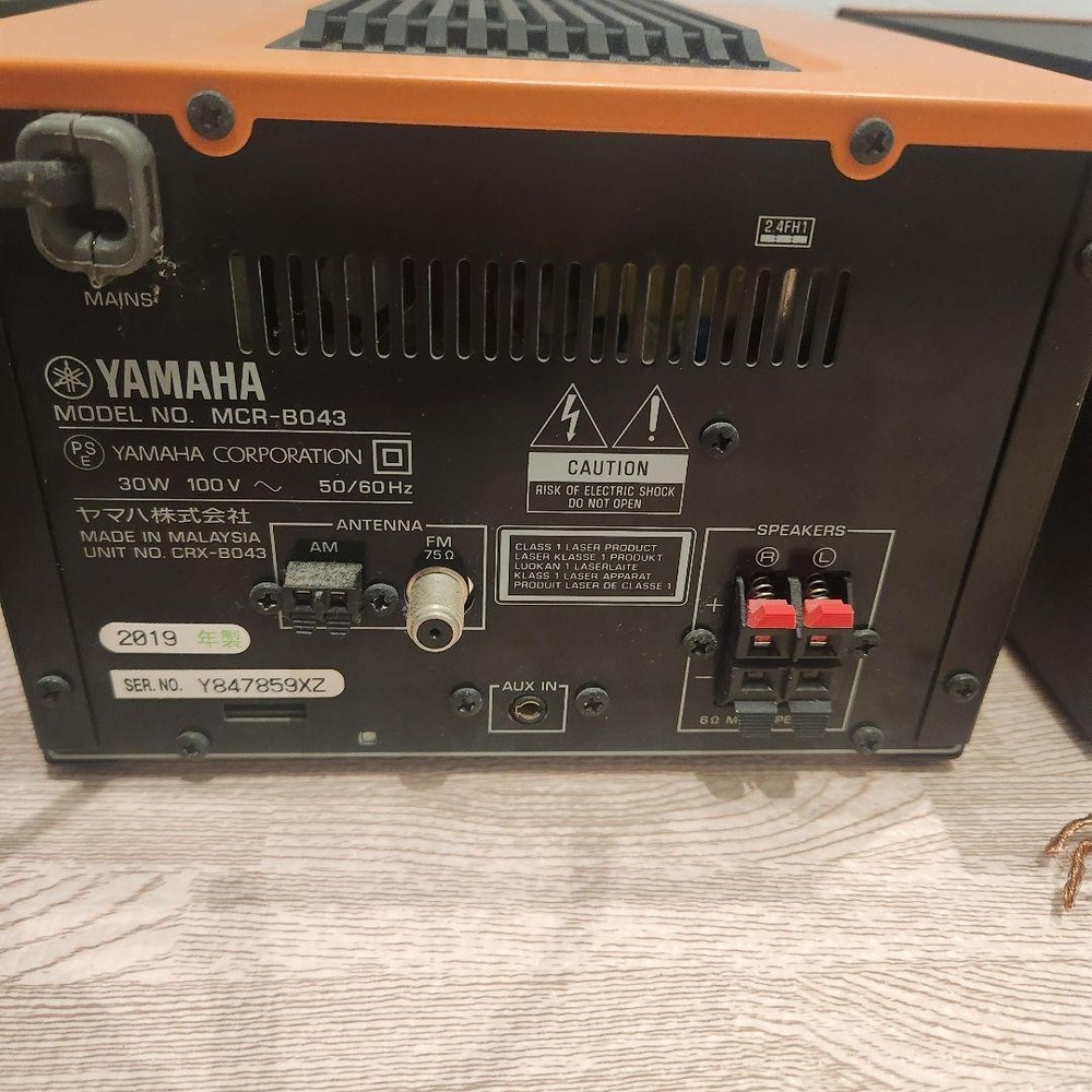 YAMAHA MCR-B043 Orange CD USB Bluetooth Micro Component Stereo System JapanY