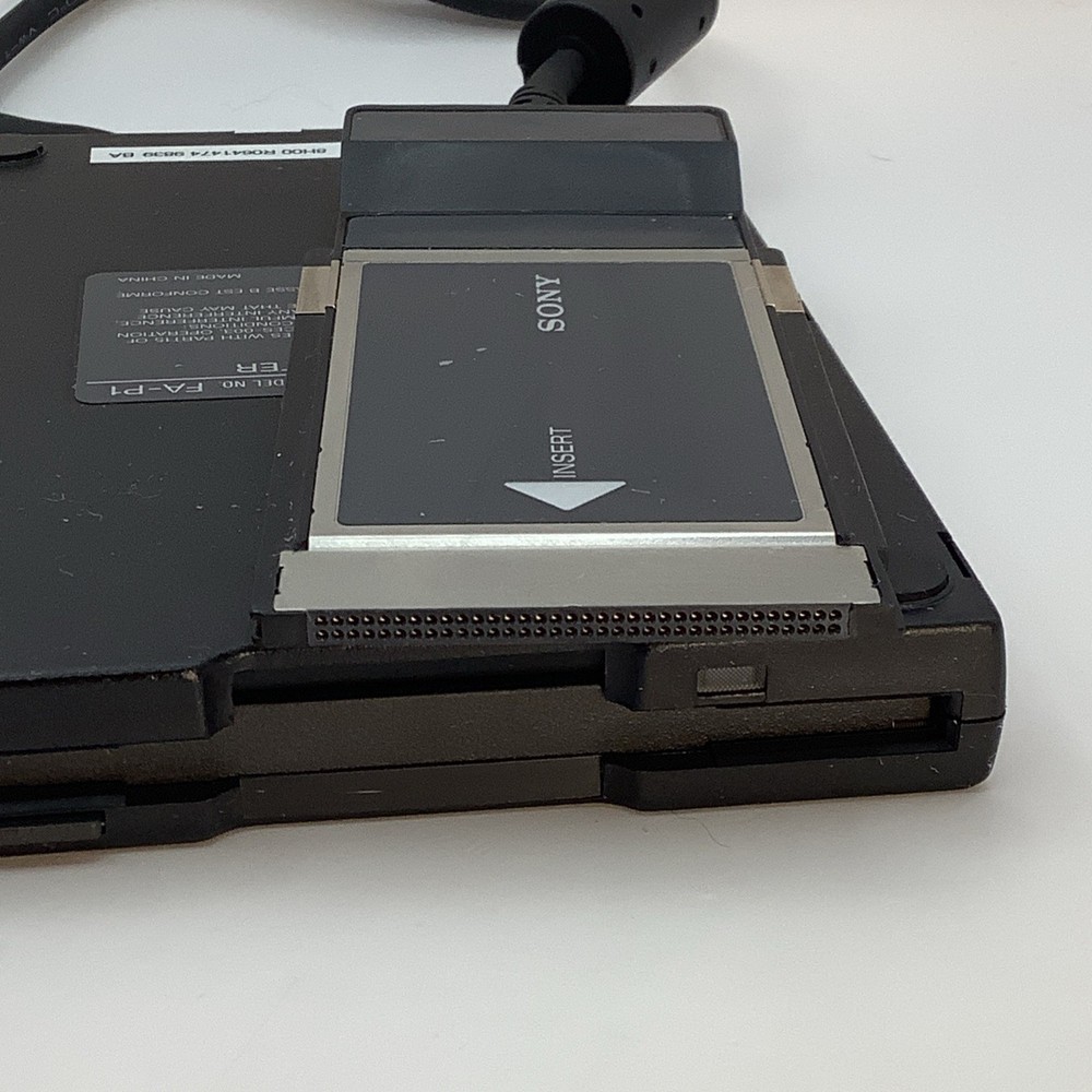 Sony FA-P1 External Floppy Disk Drive With PCMCIA Adapter