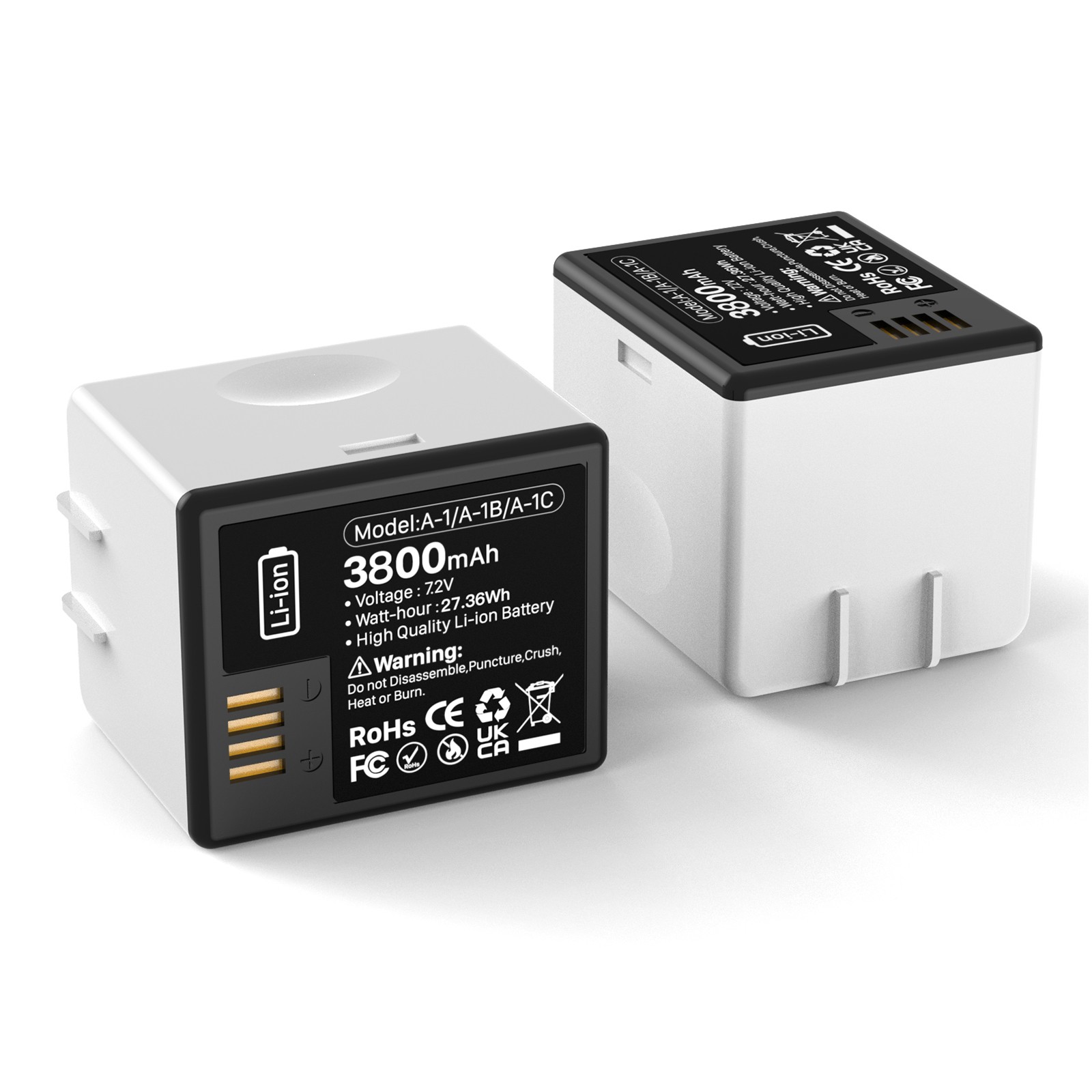 2PCS New Extra Rechargeable Battery for ARLO PRO, PRO 2, LIGHT Camera VMA4400