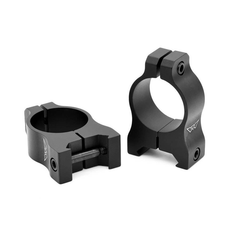 Warne Vapor Scope Ring Set Fixed 1" Tube Medium Vertical Split Matte Black V401M