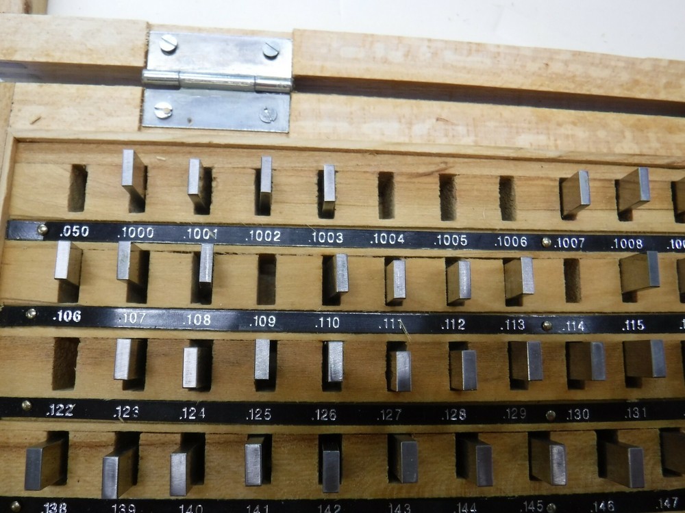 Gage Block Set of 74 missing 7 pcs