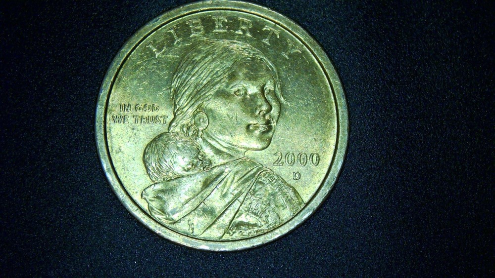 2000 D $1 SACAGAWEA GOLD COIN ERROR