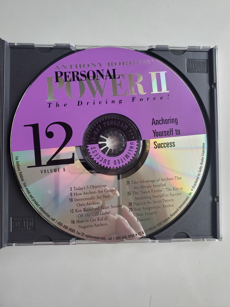 Anthony Robbins' Personal Power Volume 6 - Moving Beyond Procrastination CD