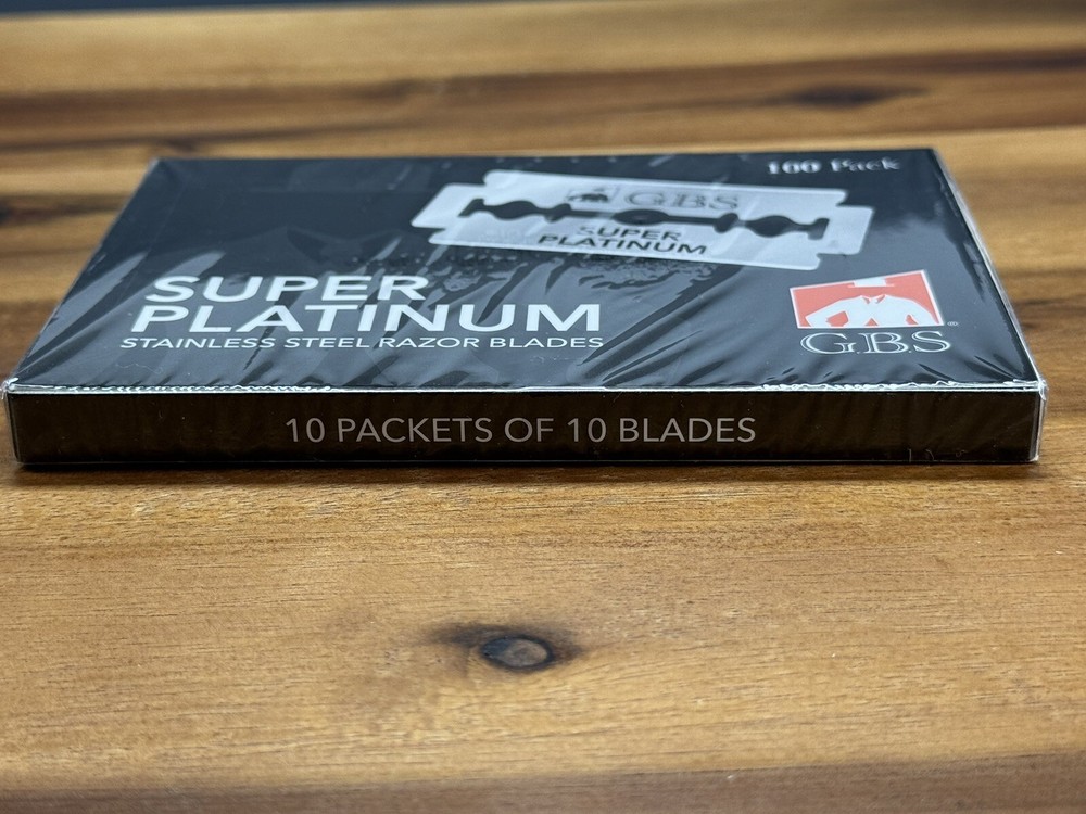 100 Platinum Ultra Sharp Double Edge Cut Barber Razor Blades