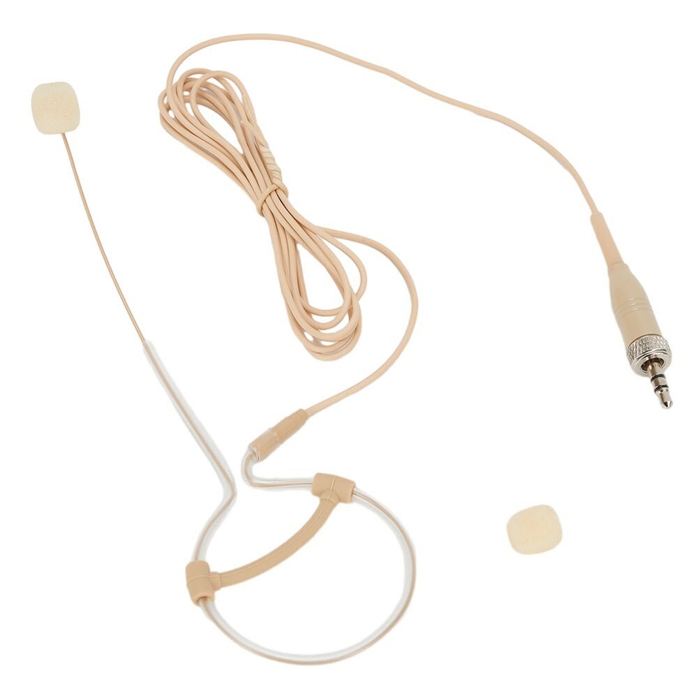 Single Earhook Headset Mic Headworn Microphone For Wireless 3.5mm-AU
