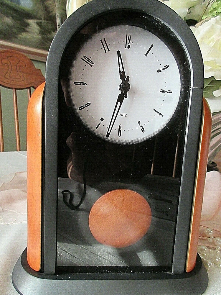 QUARTZ MANTLE PENDULUM CLOCK ARCHED FRAME ~ NEW IN BOX
