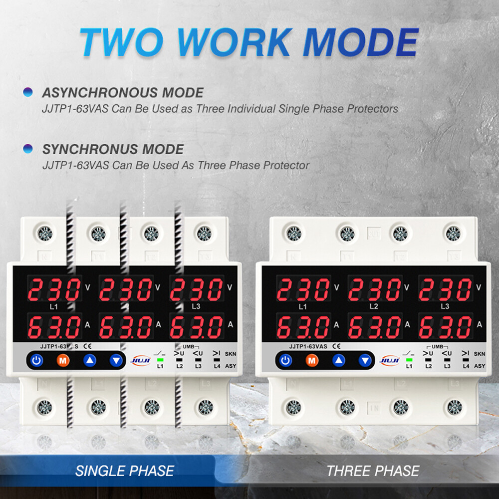 Three Phase Voltage and Current Protector Synchronous and Asynchronous C5A3