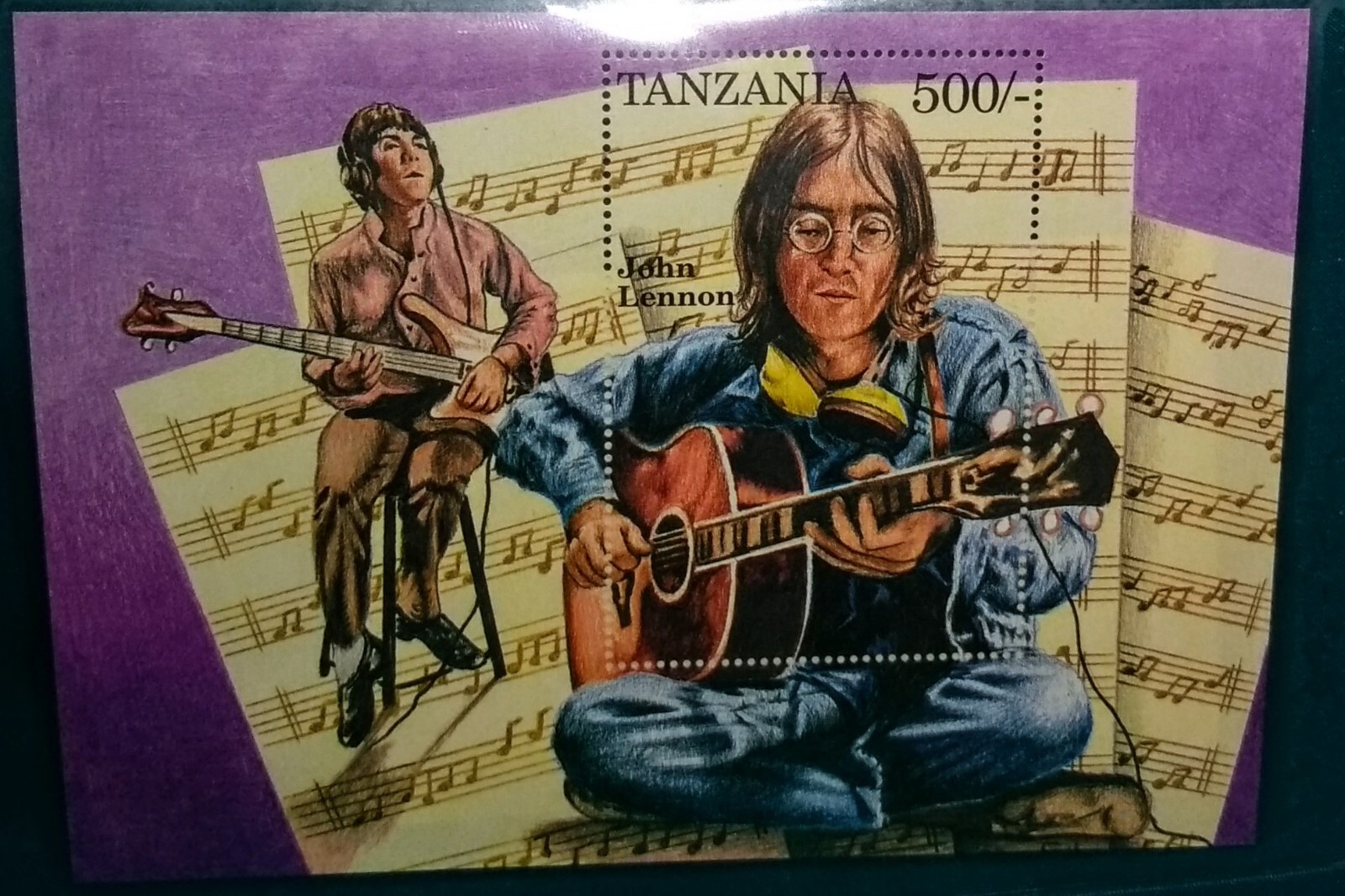 Beatles Stamps Rare NM CoA International Collector's Society - Tanzania Stamps