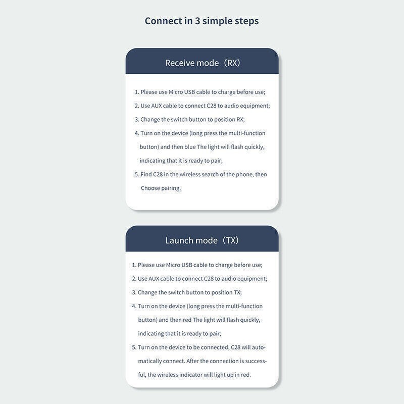 Car Bluetooth 5.0 Receiver Lossless Sound 3.5mm AUX Wireless Audio Adapter