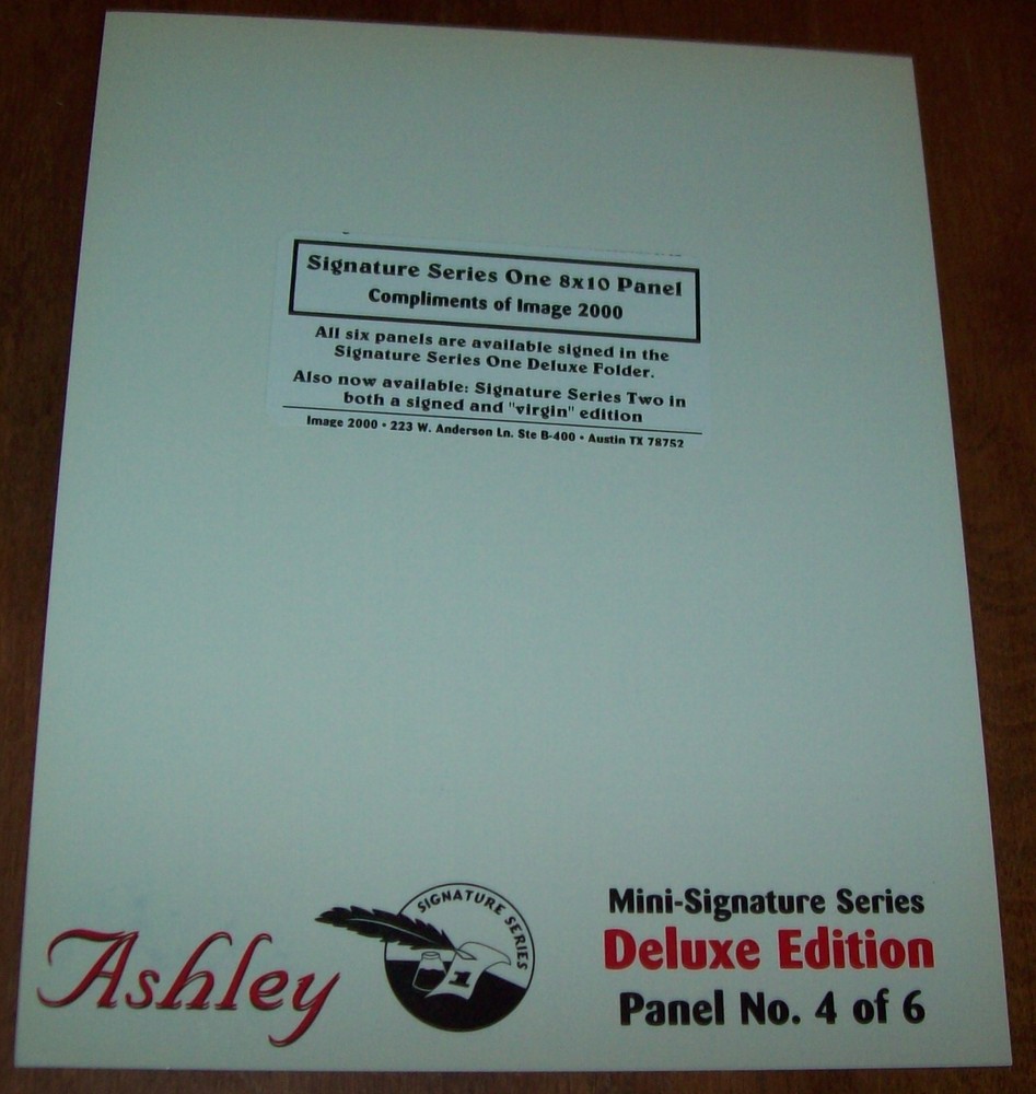 Image 2000 Ashley Autographed 8x10 Picture