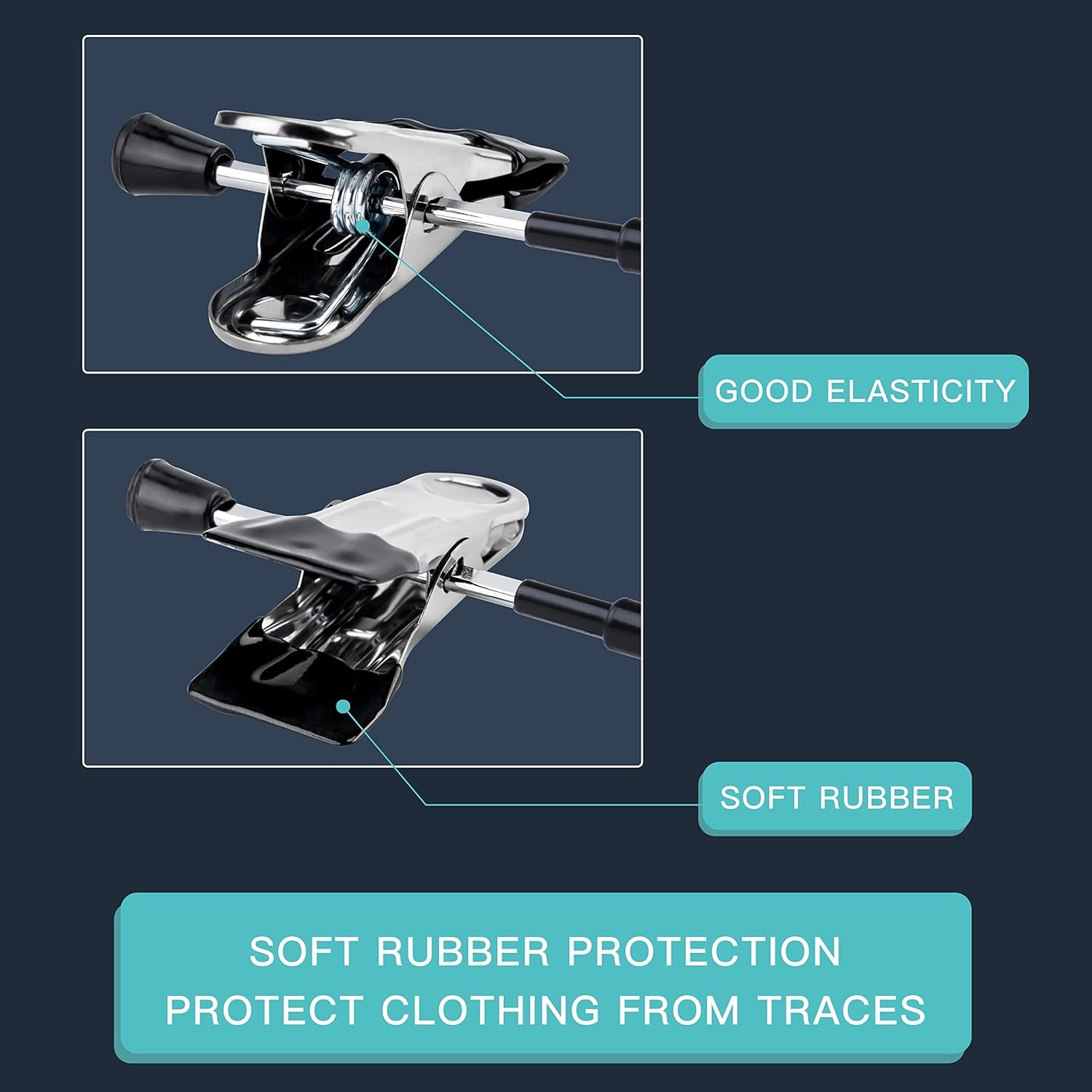 10-40PC Durable Pants Hangers with Non-Slip Clips For Trouser Jeans Clothes 12"W