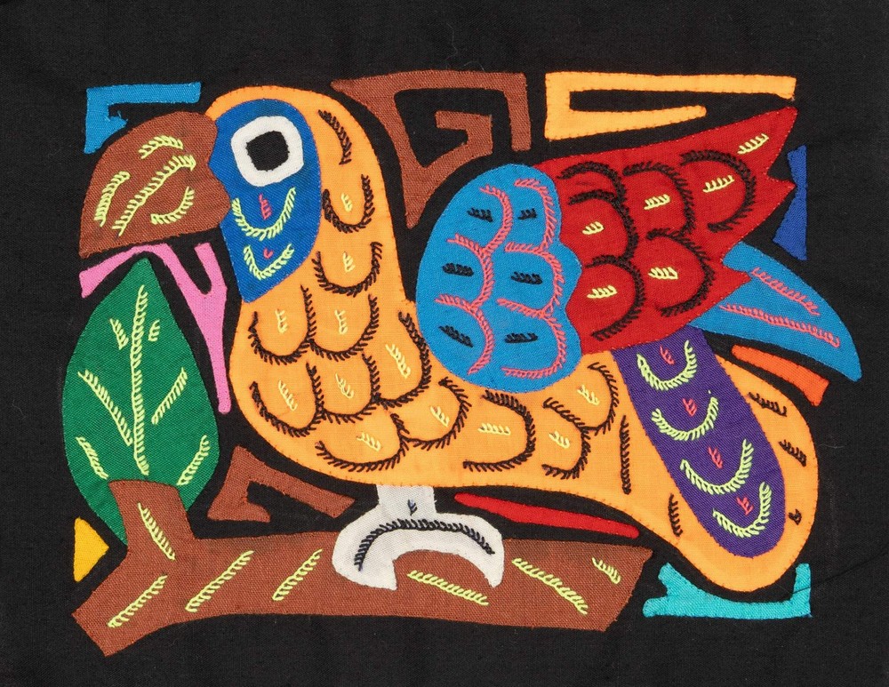 Multicolor Orange And Blue Molita