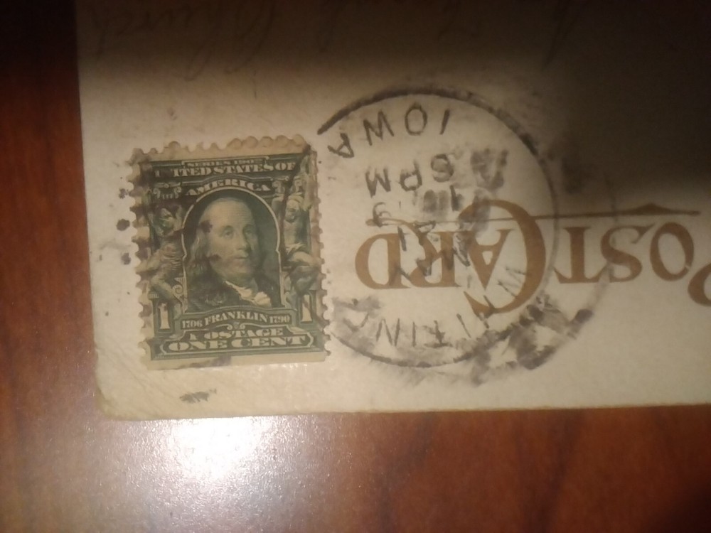 Rare Benjamin Franklin Green Stamp One Cent