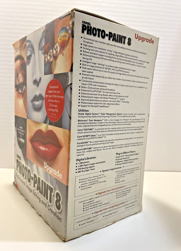 1998 Corel Photo-Paint 8 Upgrade Complete