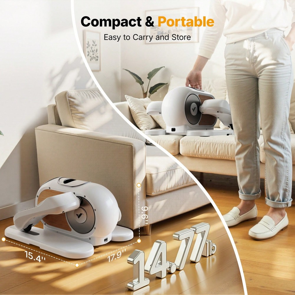 MERACH Mini Elliptical Machine For Home, Mini Steppers For Exercise-FGQA