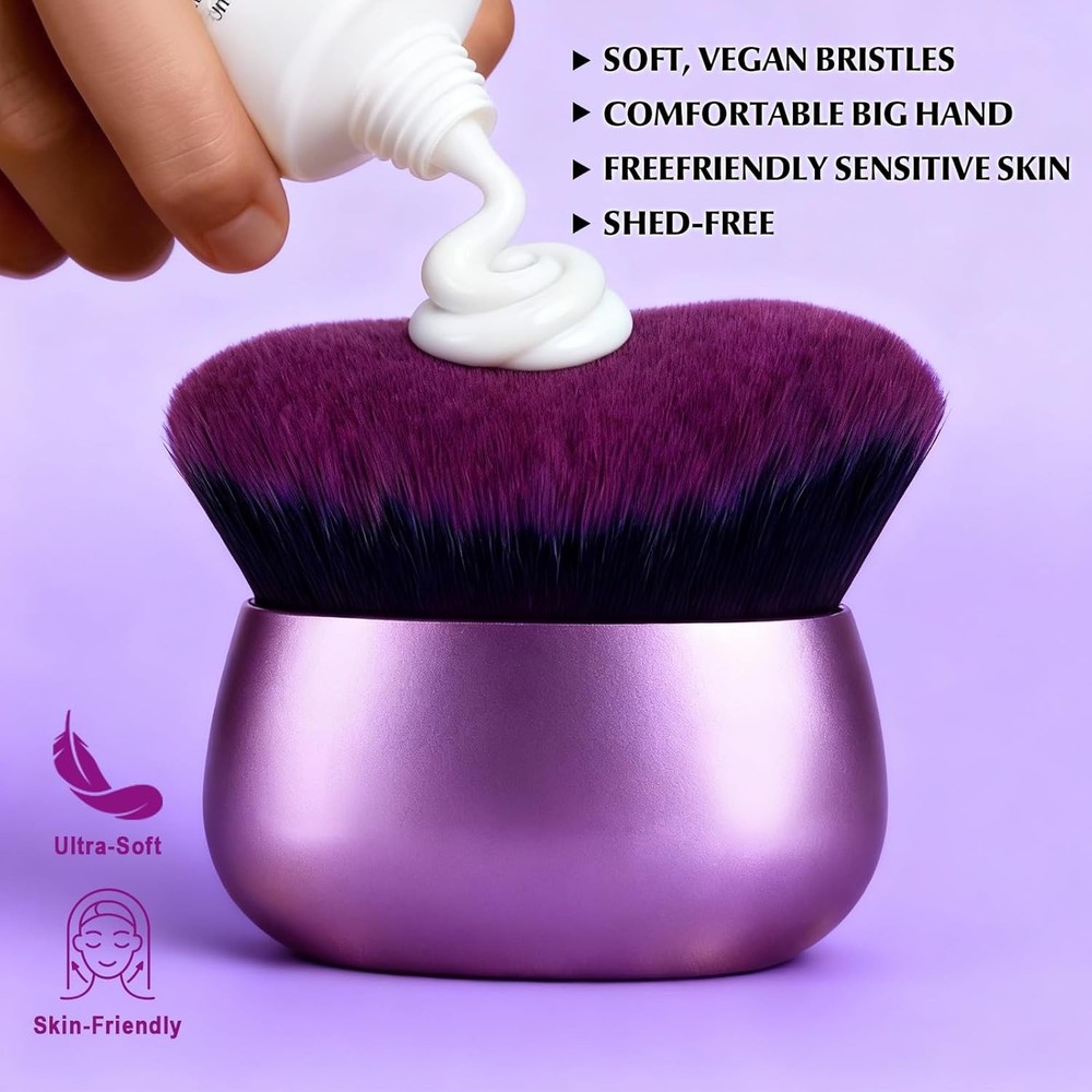 Extra Large Body Makeup Brush,75mm Wide-headed Body Coverage Applicator