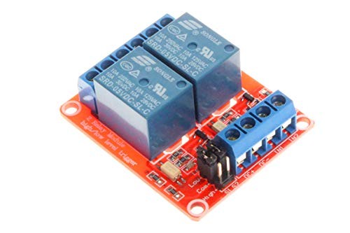9V 2-Channel Relay Module High Low Level Trigger with Optocoupler DC 9V Red