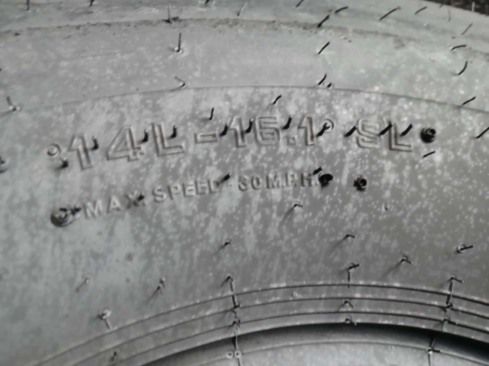 14L-16.1 TIRE NEW OVERSTOCKS 8PLY I-1 IMPLEMENT 14161 14 16.1 14L 16.1