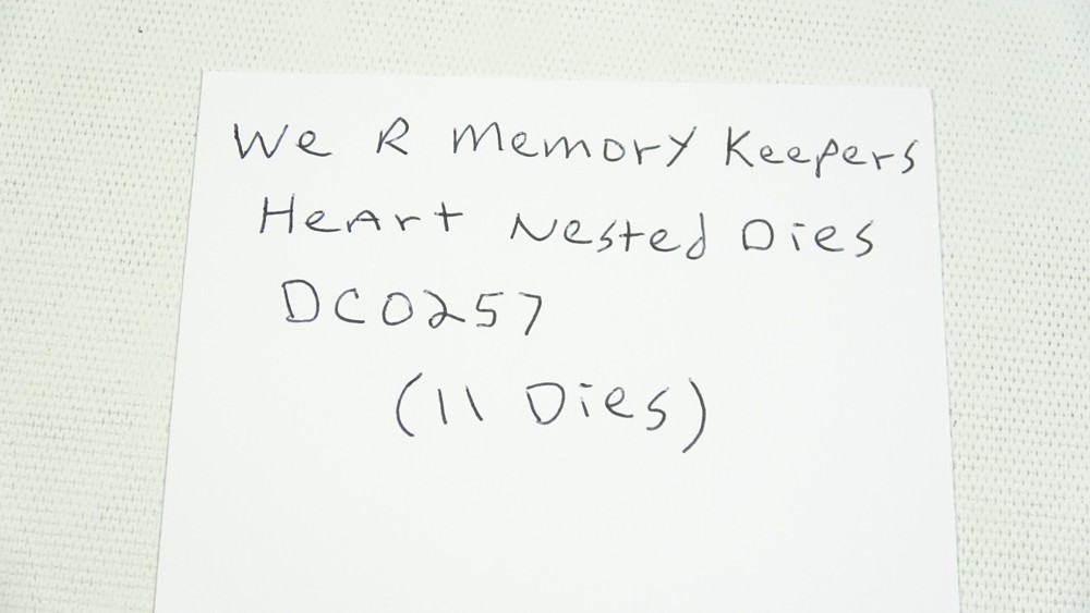 We R Memory Keepers Heart Nested Dies DC0257