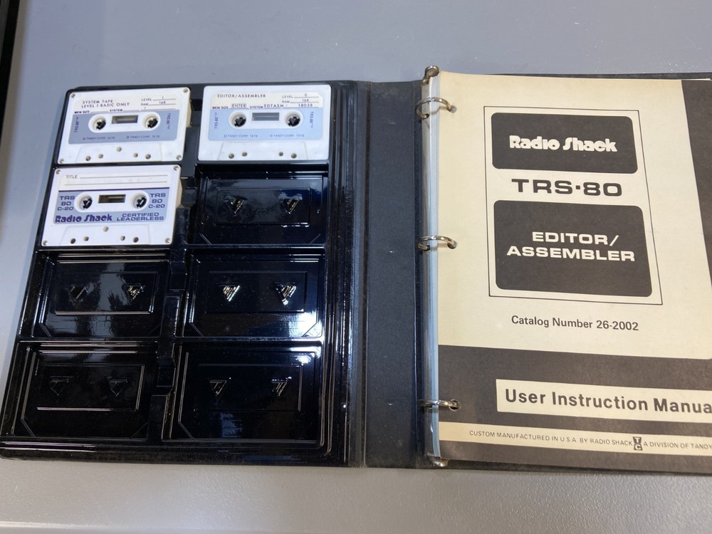 TRS-80 Cassette Editor/Assembler Manual & Cassettes