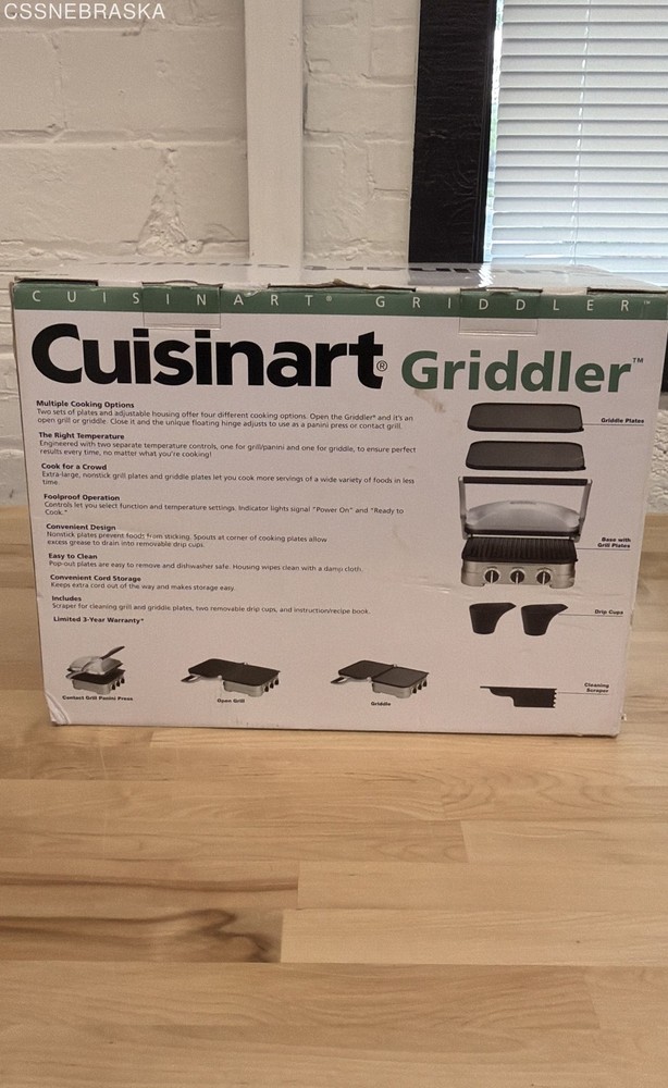 Cuisinart GR-4N Grill Griddler Panini Maker - NIB