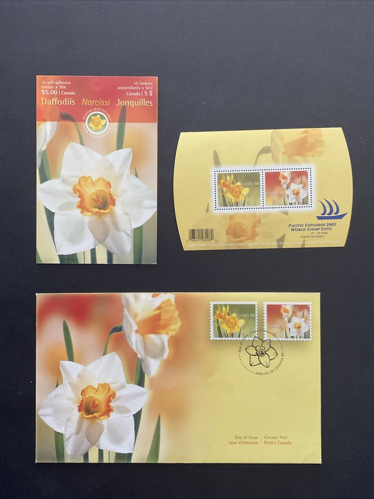 2005 Canada # 2091-93 , DAFFODILS SET .