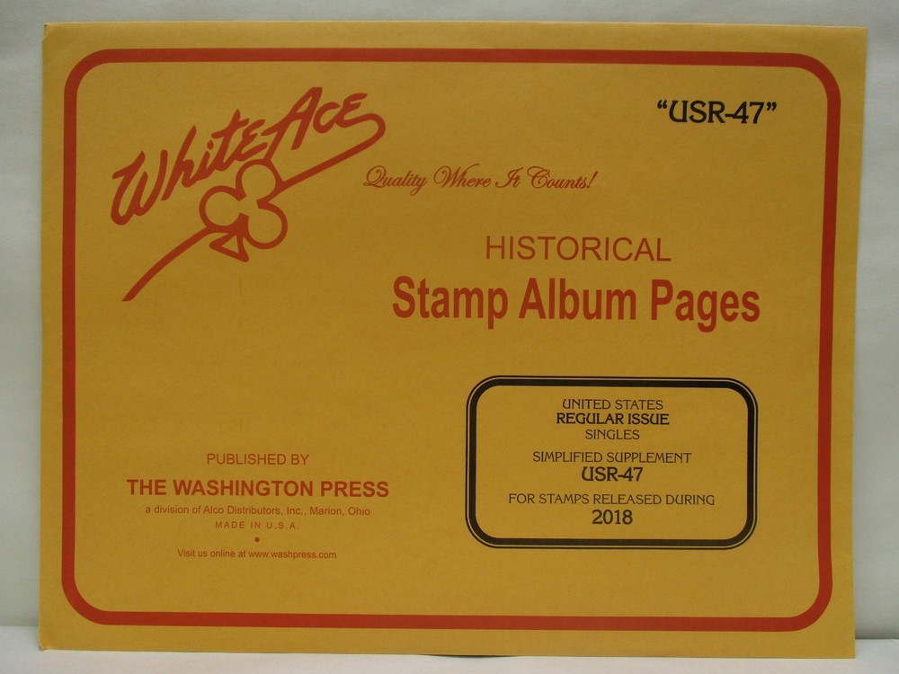 White Ace Stamp Supplement 2018 Regular Issue "USR-47"