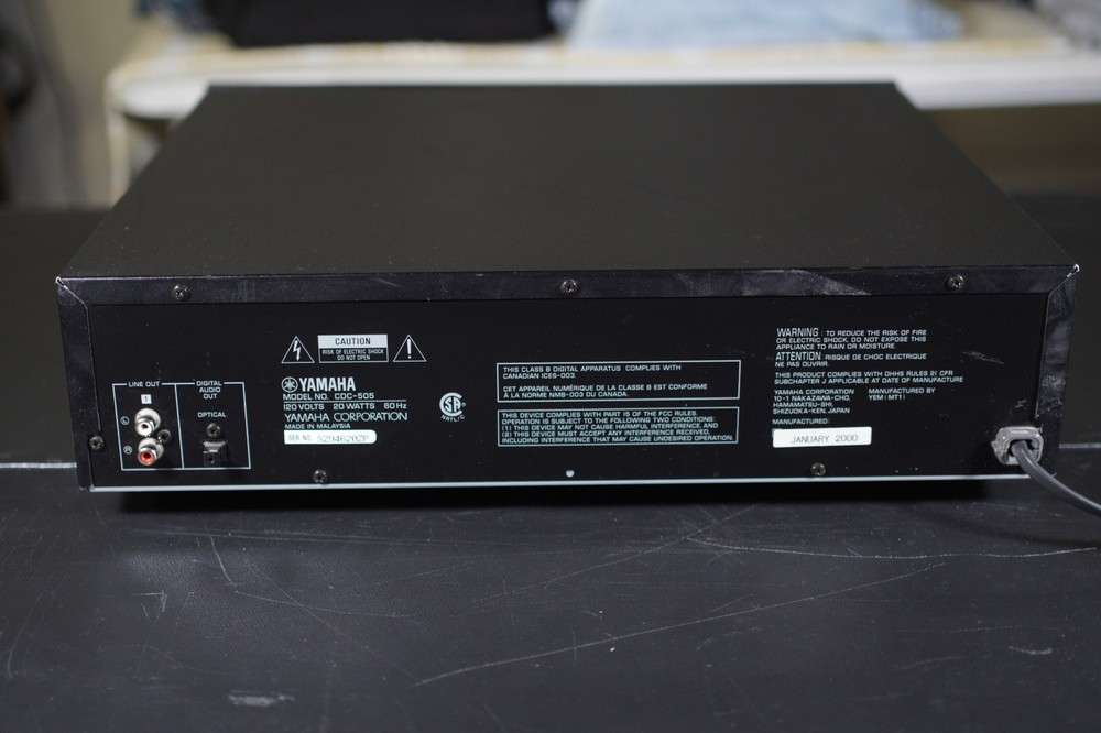 Yamaha Natural Sound Compact Disc Player CDC-505