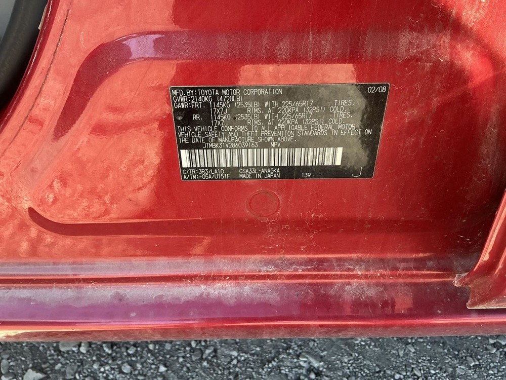 System Restraint Bag Module Under Console Fits 06-08 RAV4 869566