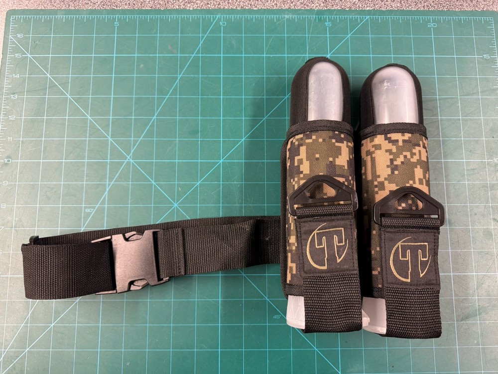 TIPPMANN 2 pod paintball pack. Complete kit with 140rd tubes.