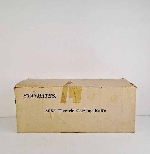 Vintage Stanmates 8053 Electric Carving Knife Model EK-100 With Box HK* TURNS ON
