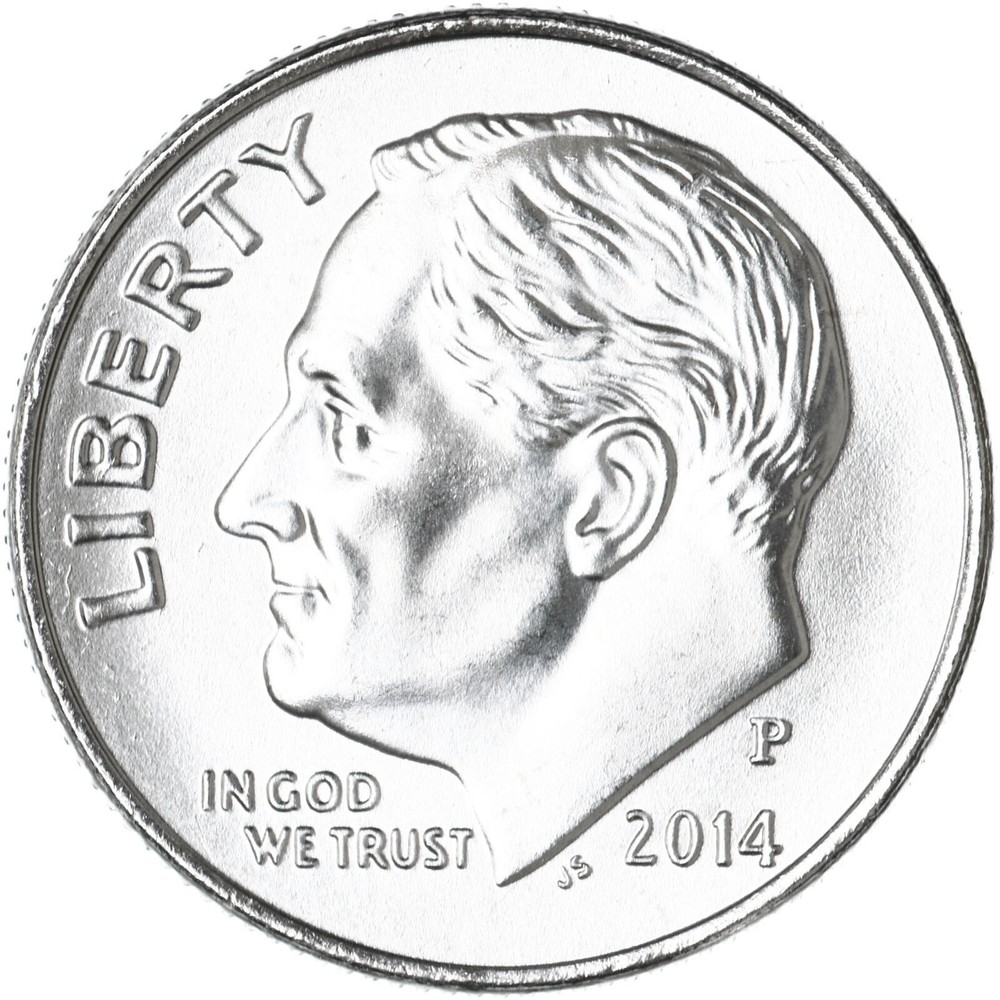 2014 P Roosevelt Gem Dime BU US Coin