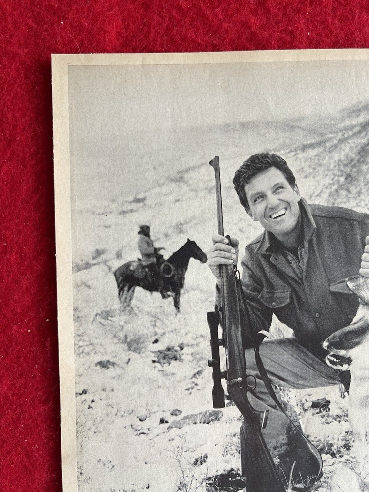 Vintage 1968 Print Ad Mossberg 800 Rifle Robert Stack Actor Advertisement