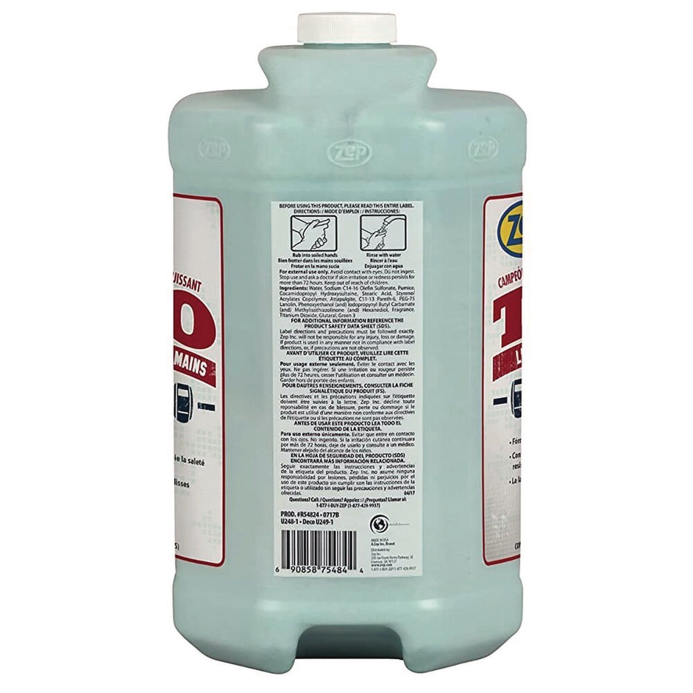 Zep Commercial R54824EA 1 Gallon TKO Hand Cleaner Refill - Lemon Lime Scent New