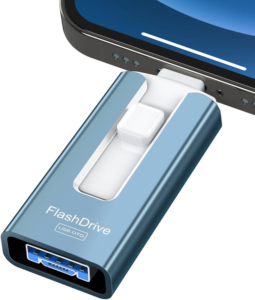 256GB High-Speed USB Flash Drive - Secure Photo Storage for iPhone & Android