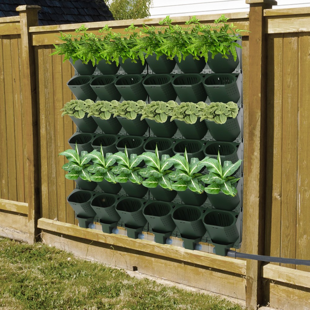 6 Row 36 Planter Wall Mounted Garden Planter Vertical Garden Self-Watering