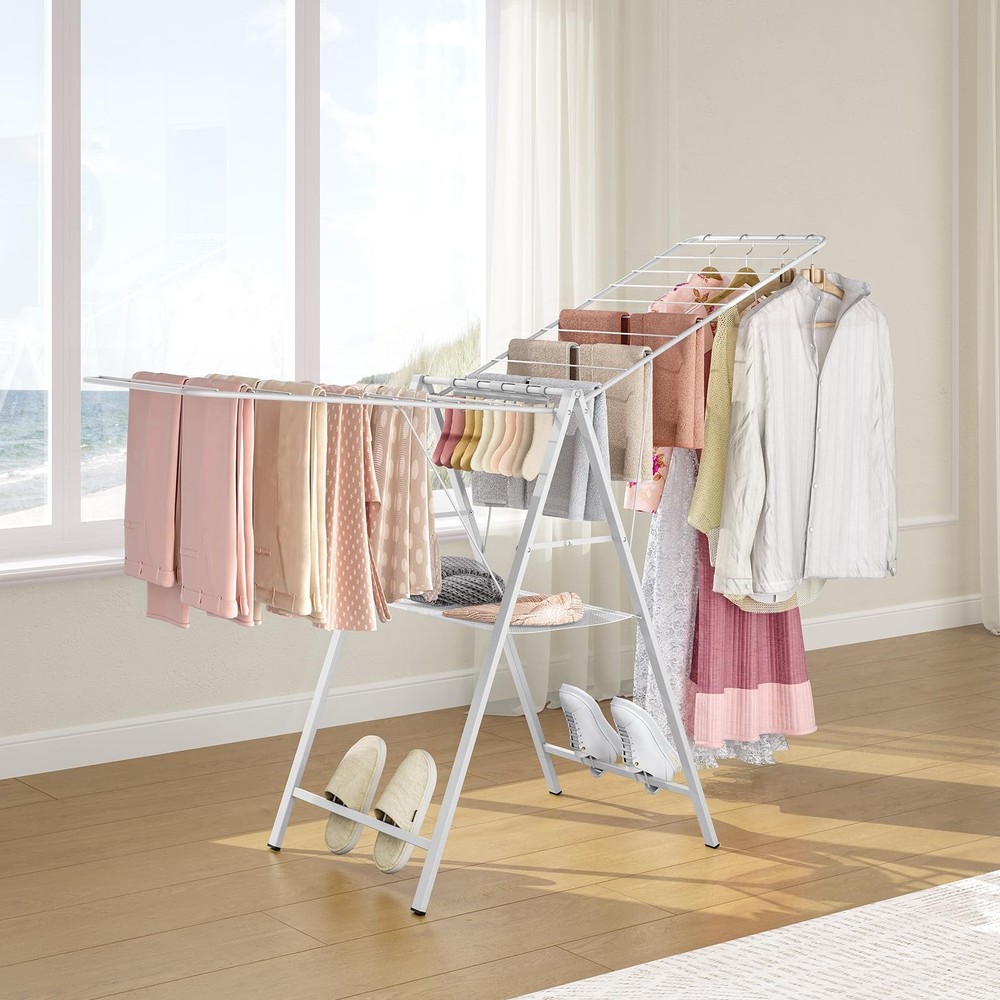 Drying Rack Clothing, Clothes Drying Rack Foldable, Metal Laundry Drying Rack...