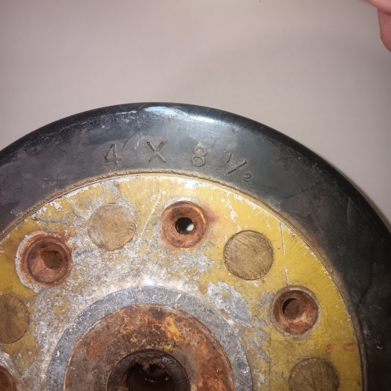 WW2 WWII US Fighter Aircraft Tail Wheel 4 x 8 1/2 By Grizzly