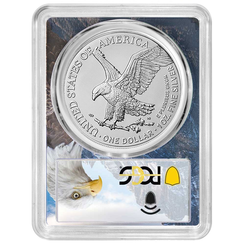 Presale - 2026 (W) $1 1-oz American Silver Eagle PCGS MS70 FDOI Eagle Frame