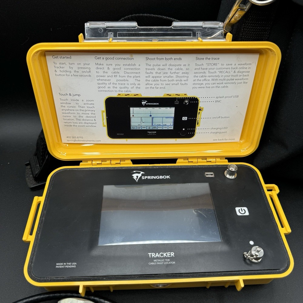 Springbok Tracker Cable Locator Needs Charger Or Battery Sold As Is No Damage