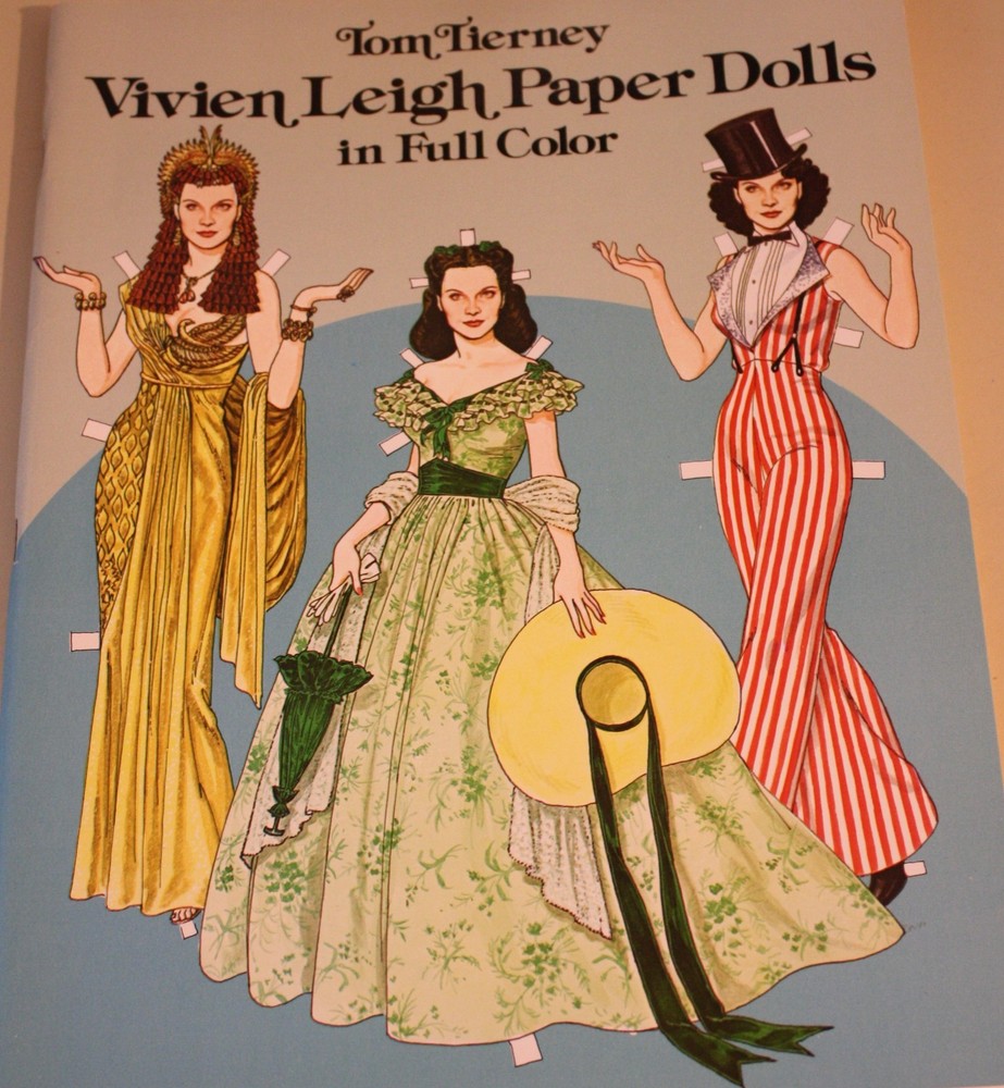 Vivien Leigh paperdolls, 1981, uncut, excellent condition