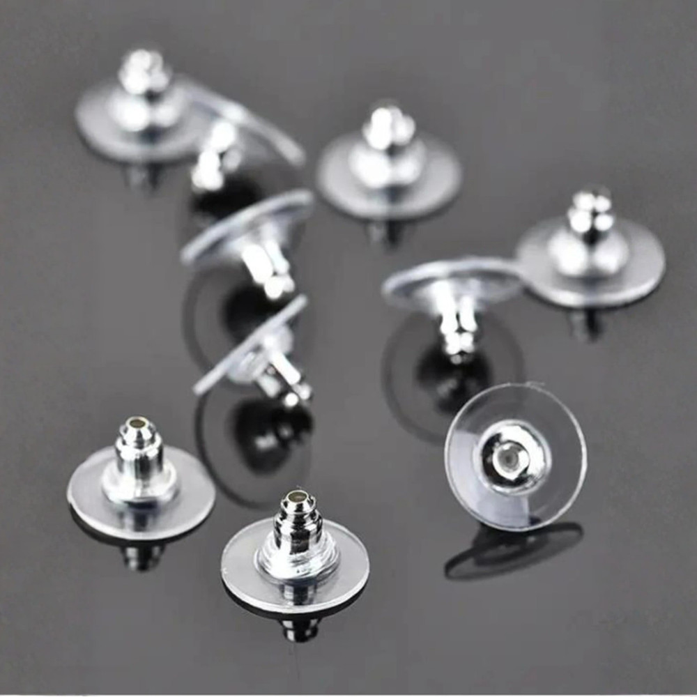 50pcs Earring Backs Backing Ear Plugs Earring Safety Backs For Studs, Fish Hooks