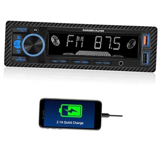 Single Din Bluetooth Multimedia Car Stereo Radio Bluetooth 1 Din MP3 Player