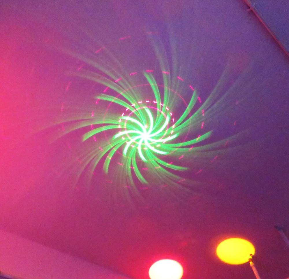 48 Patterns Gobos Sound DJs Laser Lighting Activated Projector Stage Light RGBY