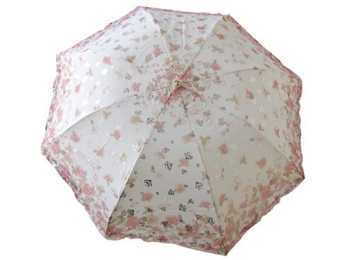 Three Fold Sun/Rain Floral Lace Umbrella