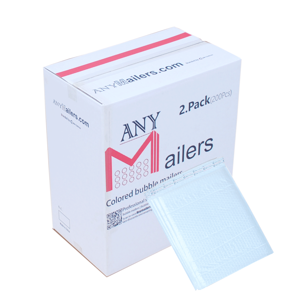 AirnDefense 2000 #2 8.5X12" Poly Bubble Mailers White Shipping Padded Envelope
