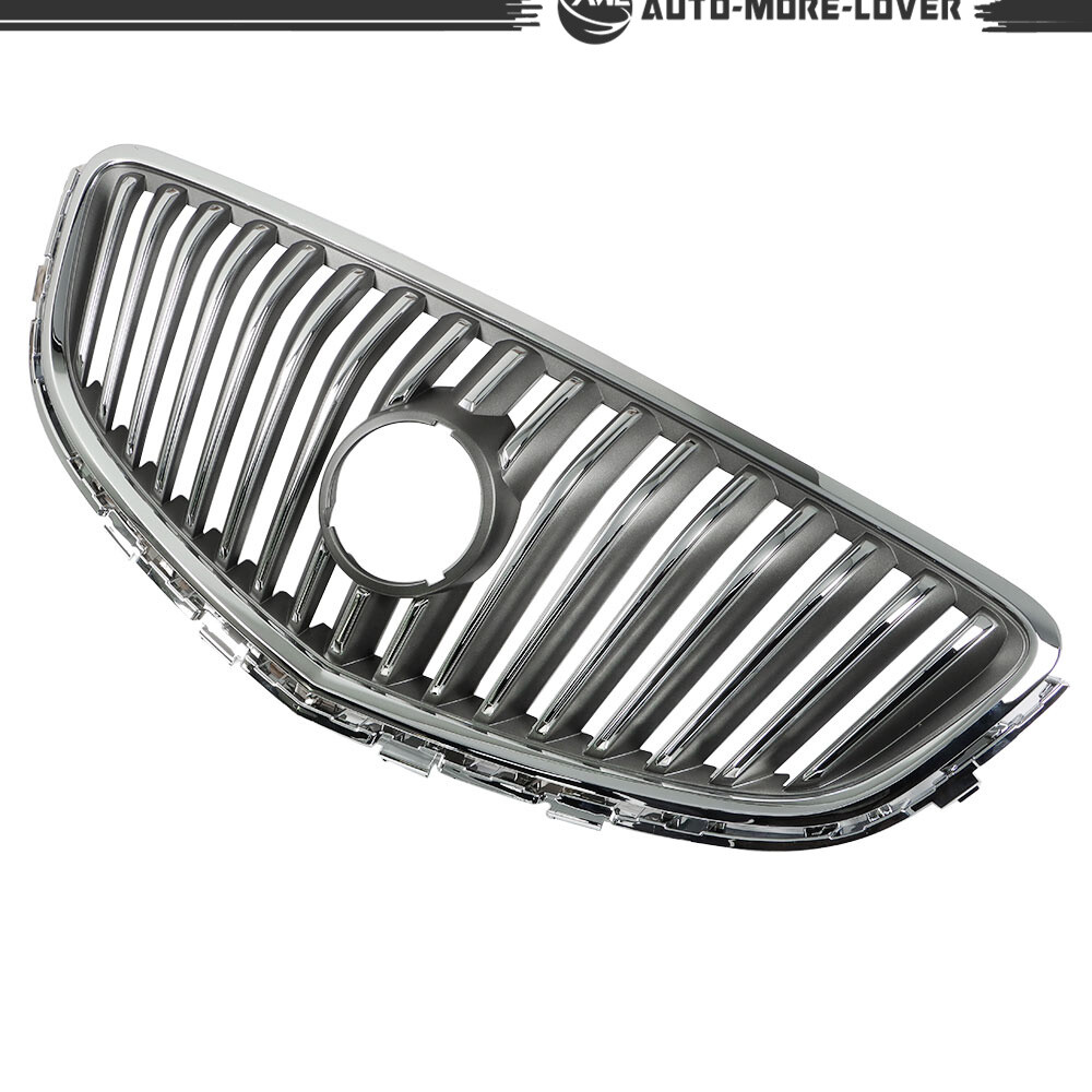 For 2012-2017 Buick Verano Front Bumper Upper Grille Assembly Chrome Replacement