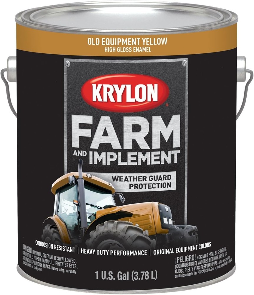 Krylon 1985 Old Equipment Cat Yellow Farm & Implement Gallon