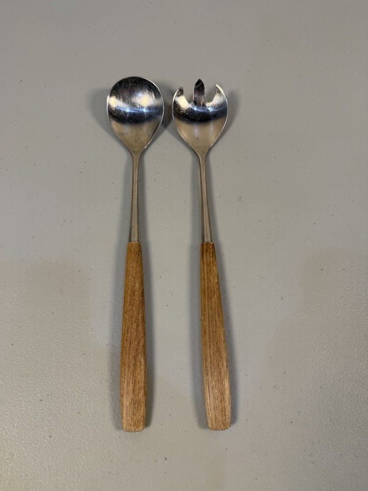 Norway MCM Stainless & Wood Handle Serving Set